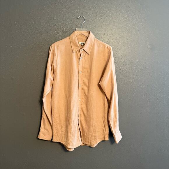 Ruxen Linen Blend Button Down Shirt Size M - Picture 1 of 4